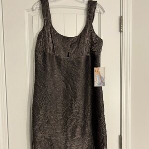 Niki Lavis Textured Charcoal Dress